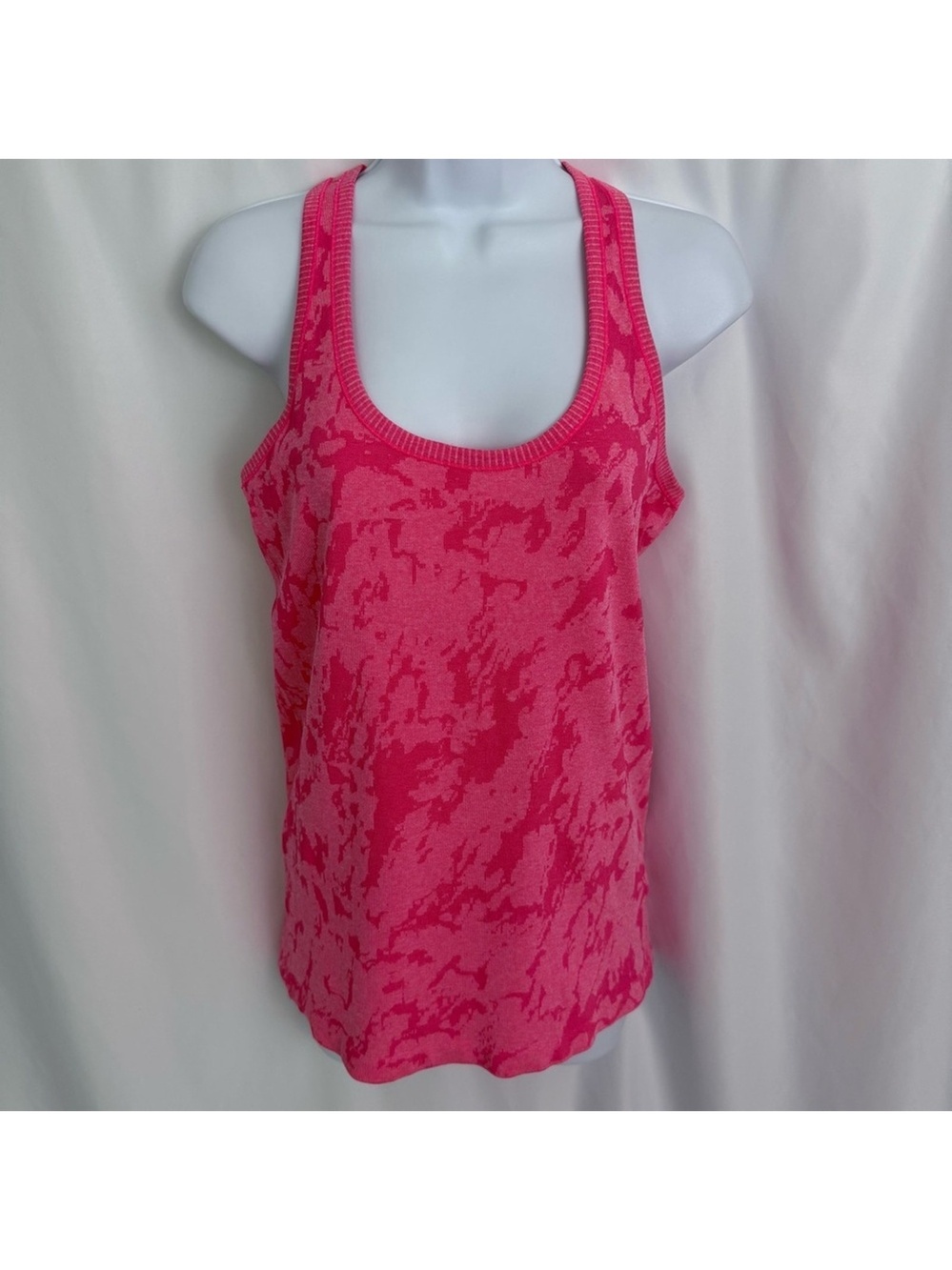 Stella Elyse Neon Pink Racerback Tank Top Size L/XL